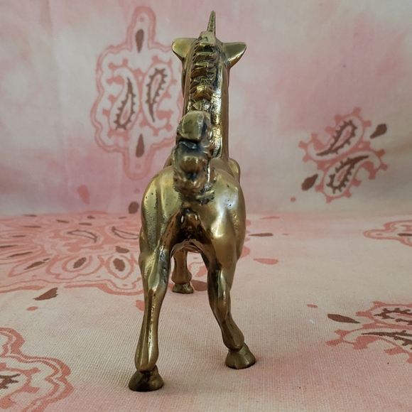 Vintage Brass Unicorn - Picture 8 of 12